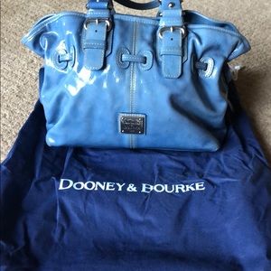 Dooney & Bourke leather blue satchel
